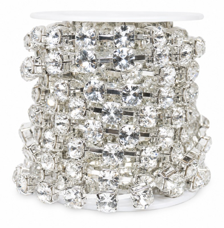 Large diamante jewel roll