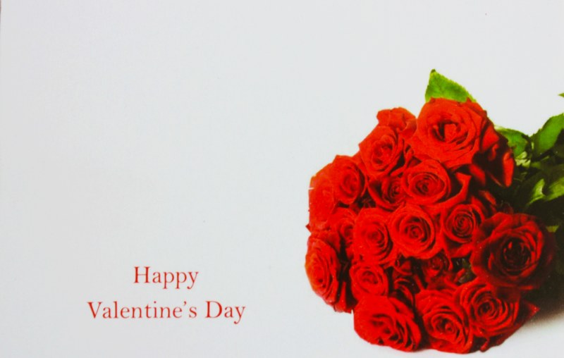 Picture of Florist Cards Happy Valentine's Day Small x 50pcs