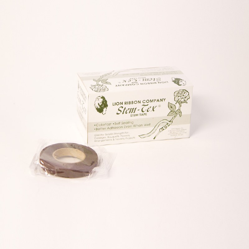 Picture of Brown coloured stemtex florist tape,13mm x 27.5m
