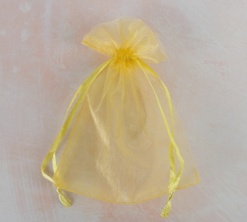 Organza Bag Small Golden x 10