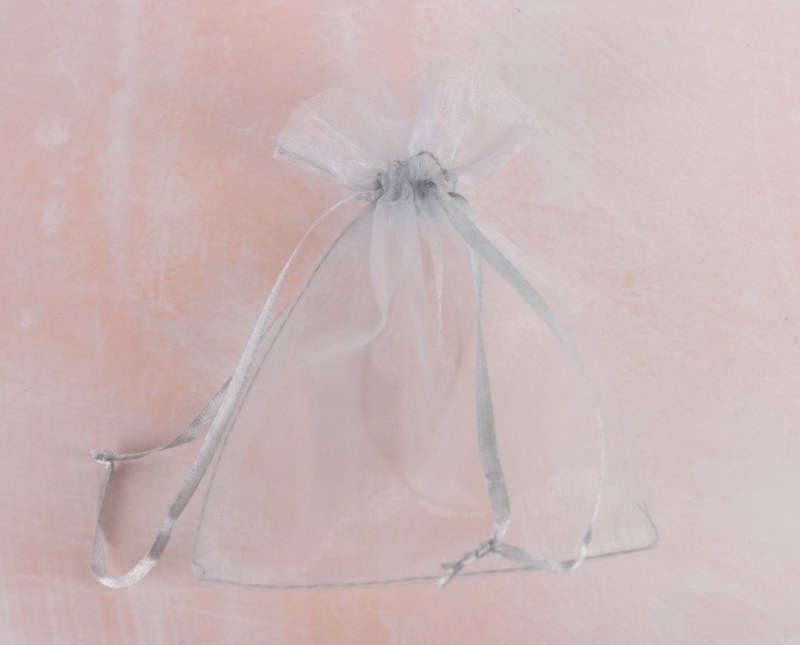 Picture of Organza Bag Small Silver x 10