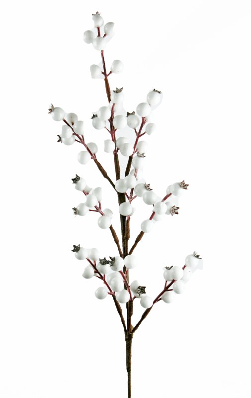 Picture of Faux White Berry Stem 67cm
