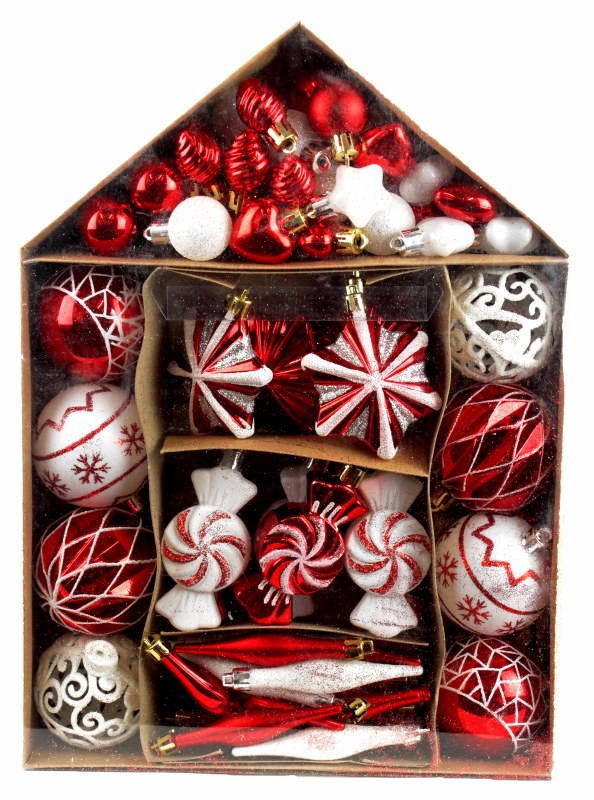 Picture of Christmas Buable Mix Red/White x 73pcs