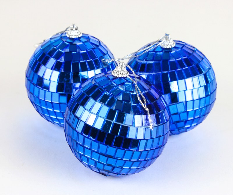 Picture of Disco Bauble Royal Blue 8cm x 3