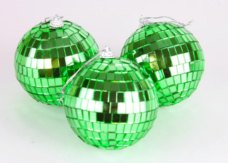 Picture of Disco Bauble Green 8cm x 3