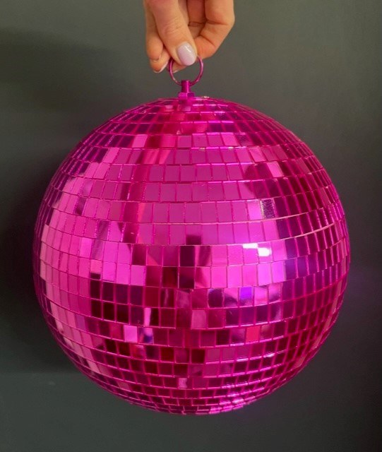 Picture of Disco Bauble Fuchsia 25cm x 1