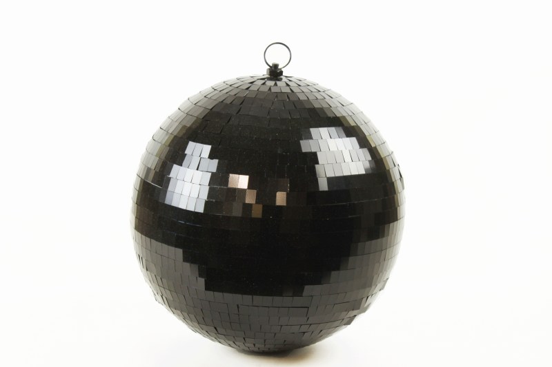 Picture of Disco Bauble Black 15cm x 1