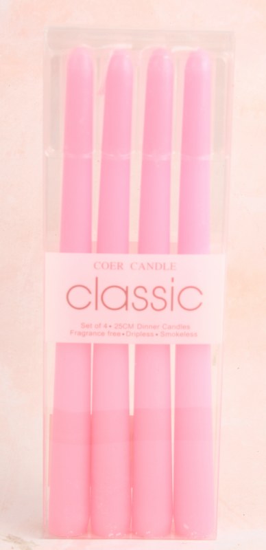 Picture of Taper Candles Pink 2.2cm x 25cm