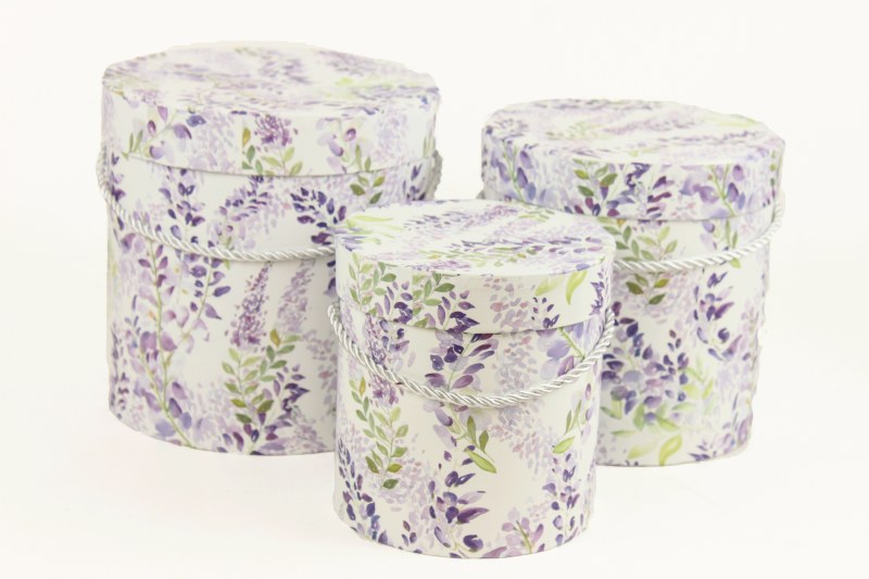 Picture of Hat Box Lavender Set x 3