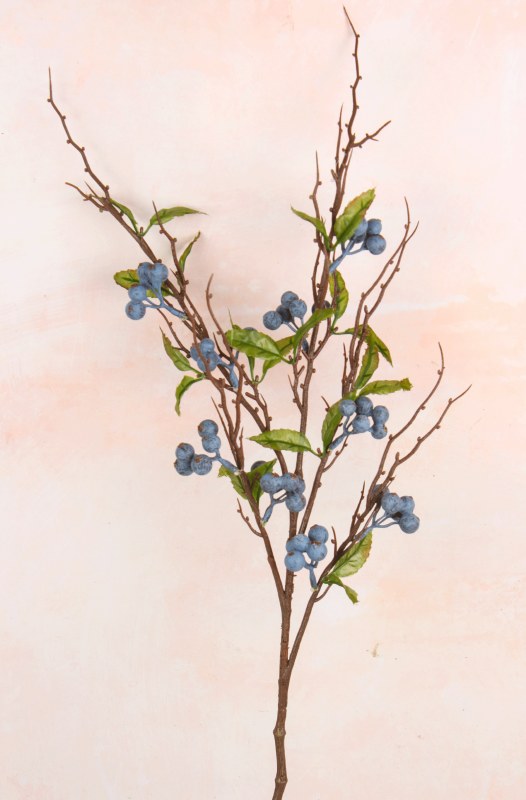 Picture of Faux Berry twig Blue 60cm