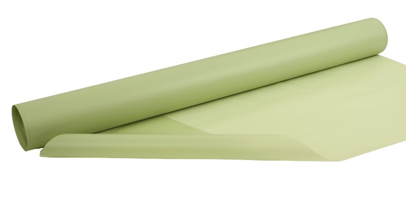 Frosted Florist Cellophane Wrap 80cmx80m- 50 micron bouquet wrapping film Sage Green