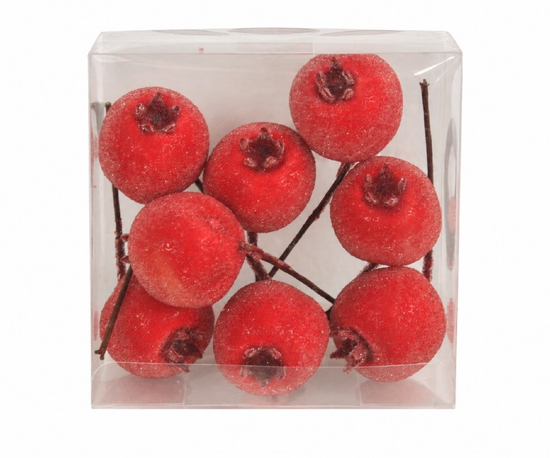 Artificial Sugar Fruit Red x 8 10cm