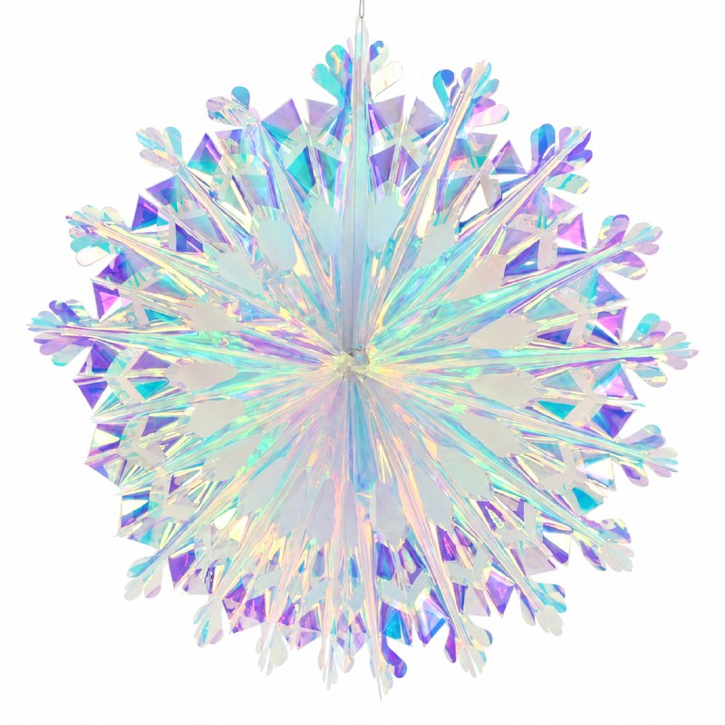 Irridescent Foil Fan 18"