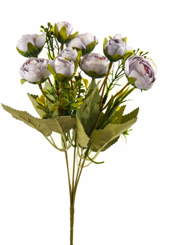 Artificial Flower Ranunculus Bunch x 10 lilac
