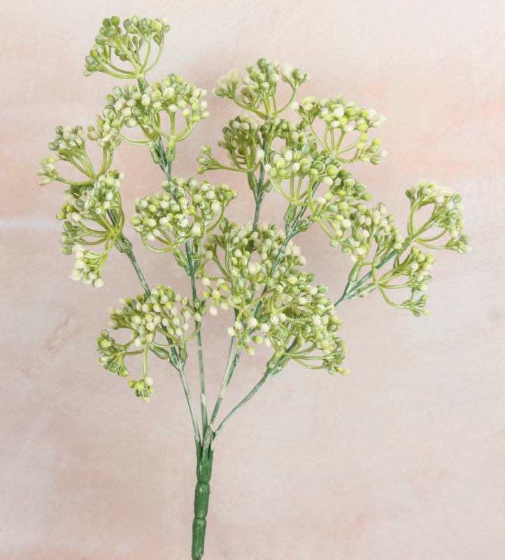 Picture of Artificial Berry Bunch Ivory 30cm