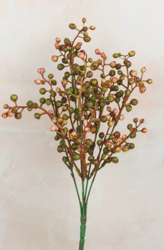 Picture of Artificial Berry Bunch Red/ Pink 35cm