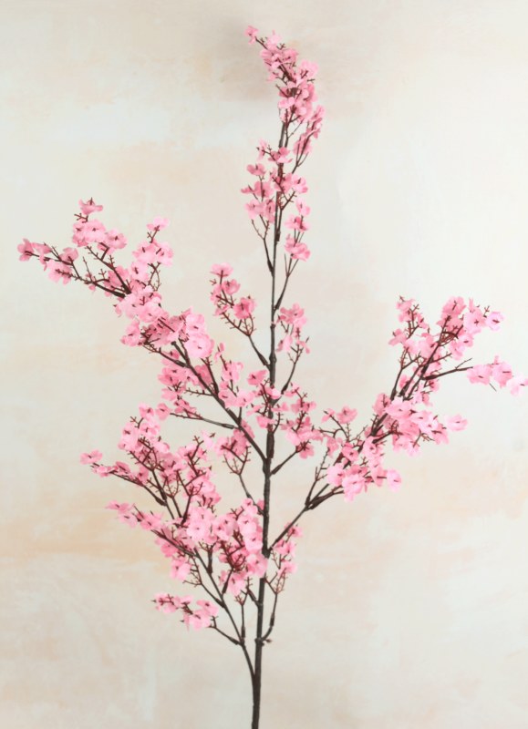 Picture of Faux Cherry Blossom Pink Stem 100cm
