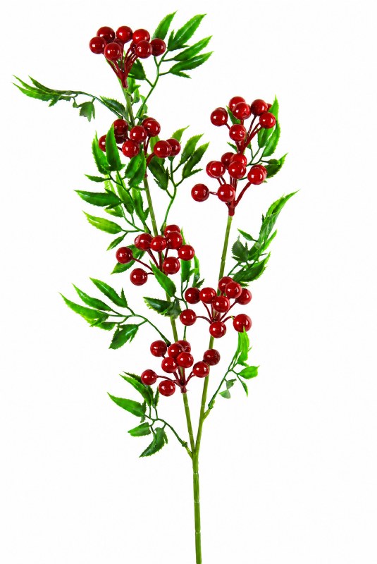 Artificial Berry Stem Red 65cm
