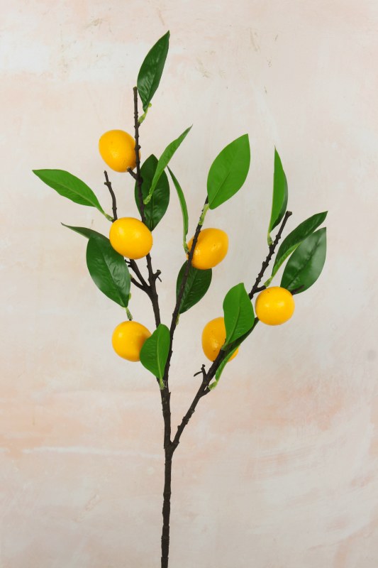 Faux Lemon Branch 75cm