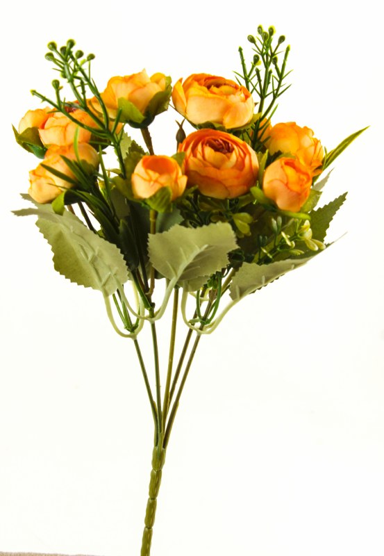 Picture of Artificial Flower Ranunculus Bunch x 10 Burnt orange