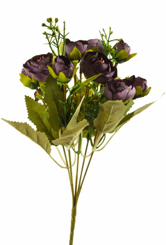 Picture of Artificial Flower Ranunculus Bunch x 10 Purple