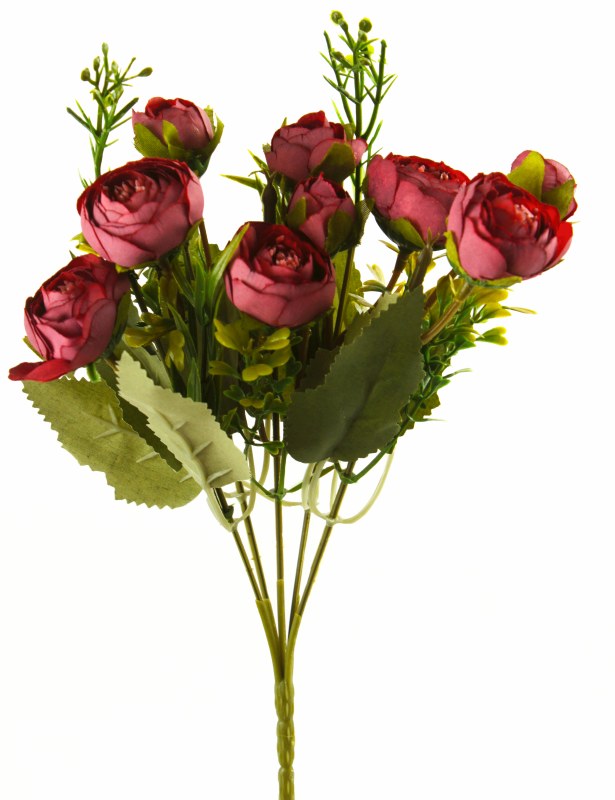 Picture of Artificial Flower Ranunculus Bunch x 10 Plum