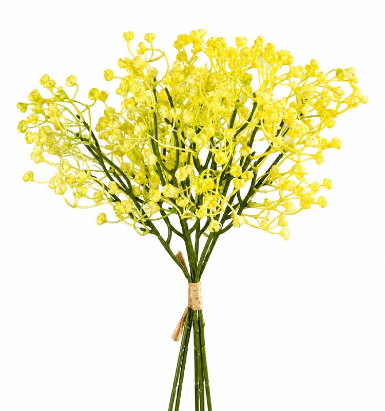 Artificial baby's Breath Yellow 34cm- Gypsophelia