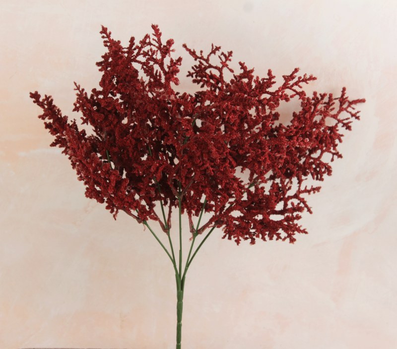 Picture of Faux Erika Blossom Bunch Burgundy 38cm