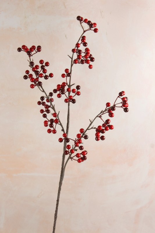 Picture of Red/Burgundy Berry Stem 80cm
