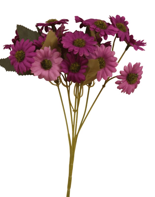 Artificial Daisy Bunch Hot Purple/Lilac - 30cm x 18 heads