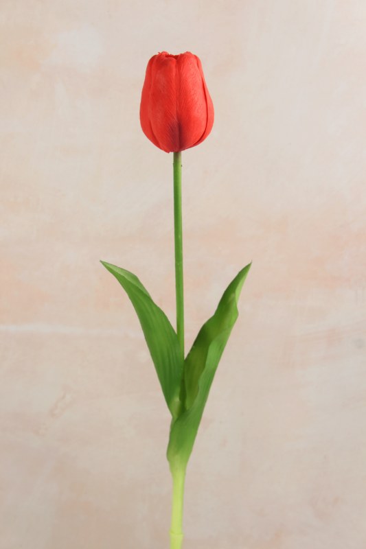 Artificial Tulip Stem 41cm Real Touch Red