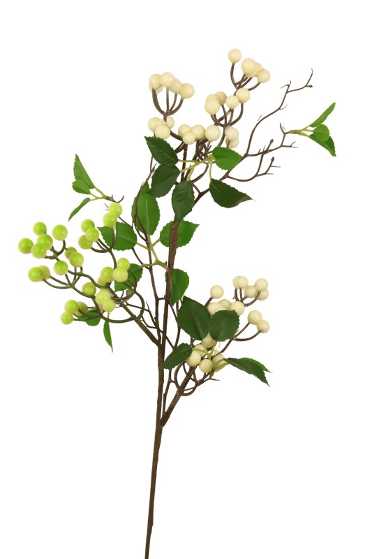 Picture of Artificial Berry Stem 61cm Ivory/Green