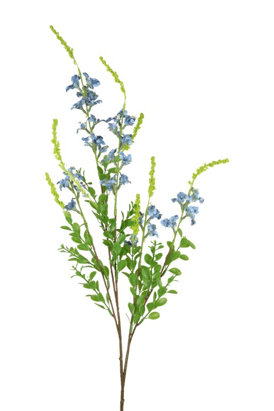 Artificial Blossom Stem 82cm Sky Blue