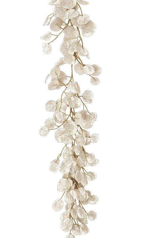 Silver Leaf Garland 168cm