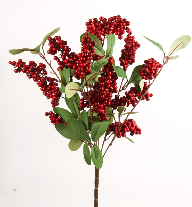 Picture of Artificial Berry Bundle 45cm Red