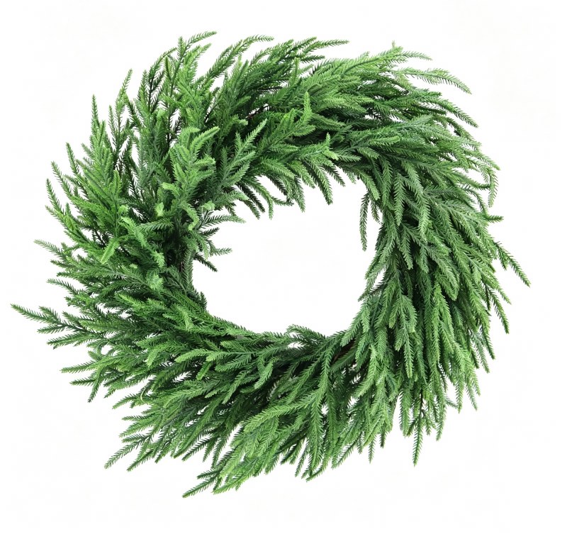 Faux Spruce Wreath 24"