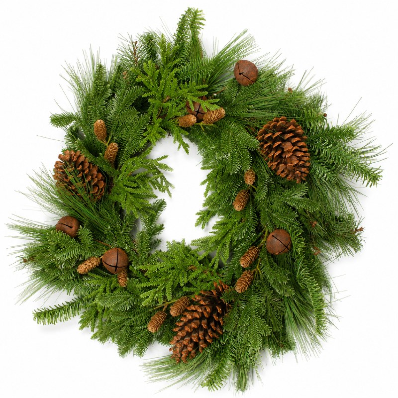 Faux Extra Large Spruce Wreath 26"