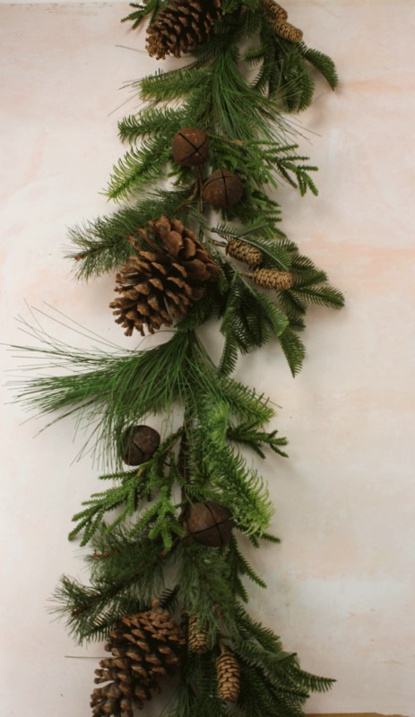 Picture of Faux Nordic Spruce Rustic Pine Garland 5ft