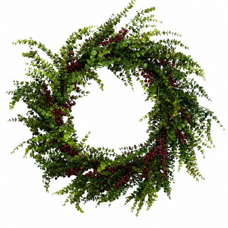 Extra Large Berry/ Eucalyptus Mix Wreath 32"