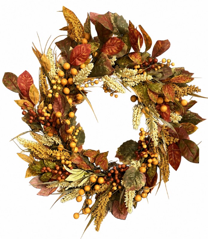 Autumn Door Wreath 24"