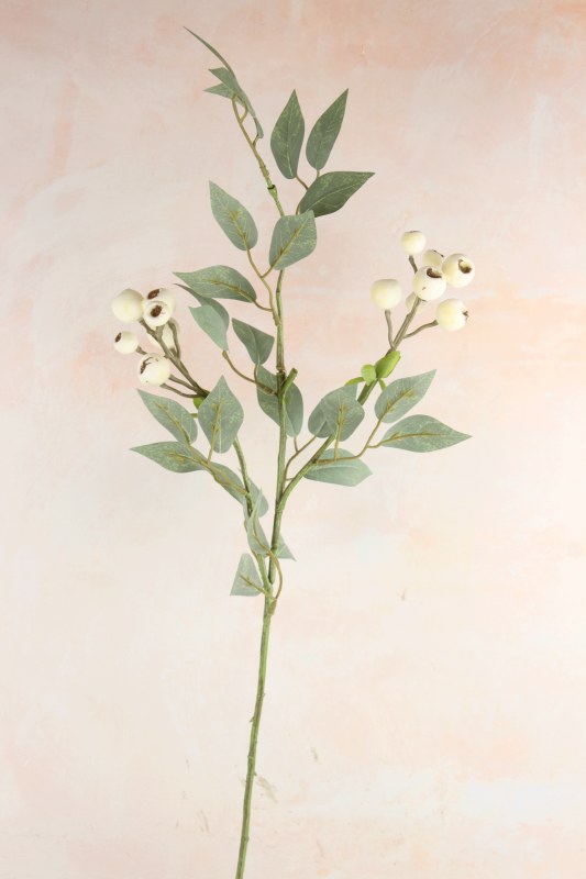Picture of Faux White Berry Stem 32"