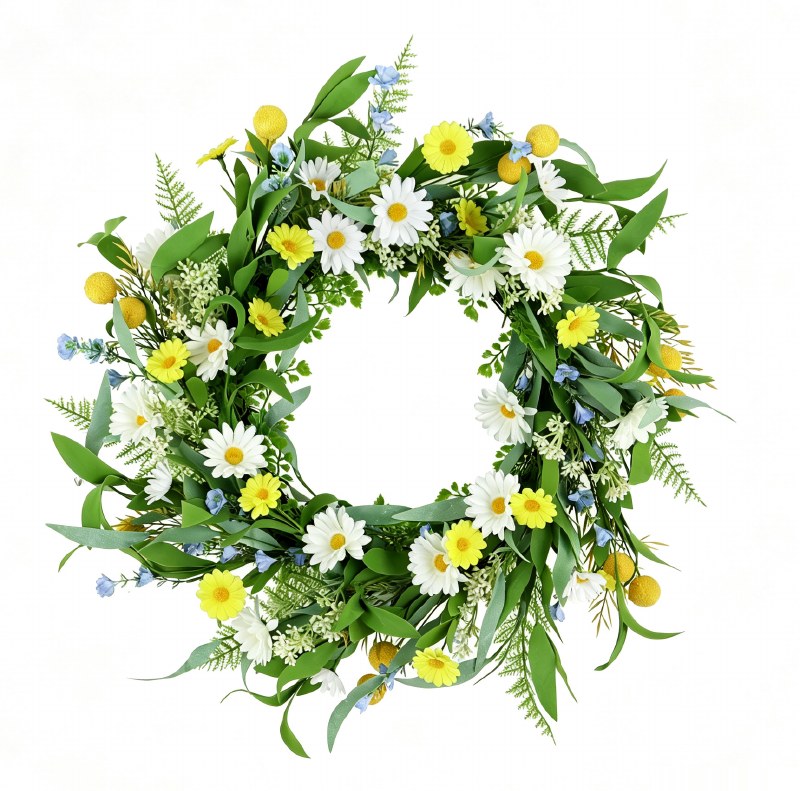 Spring Wreath 24" Lemon