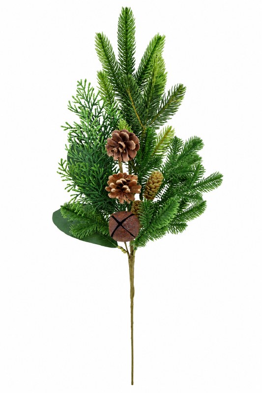 Faux Spruce Bell Stem 24"