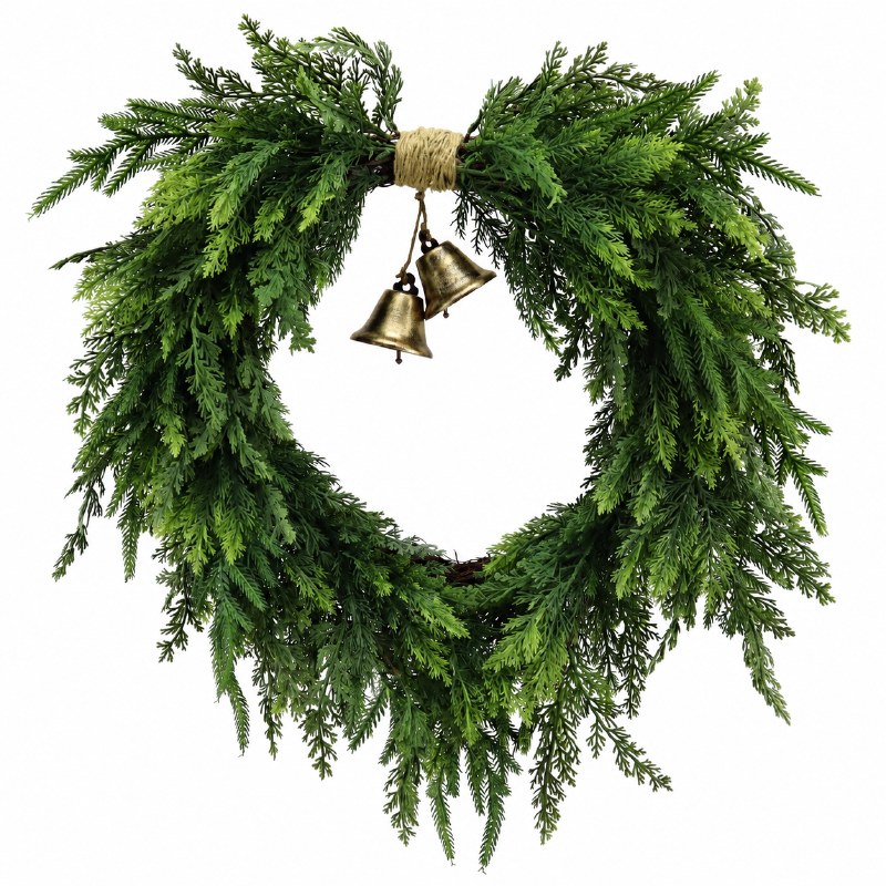 Faux Spruce Wreath 22"