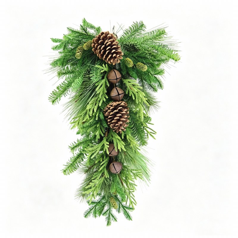 Christmas Faux Spruce Teardrop 26"