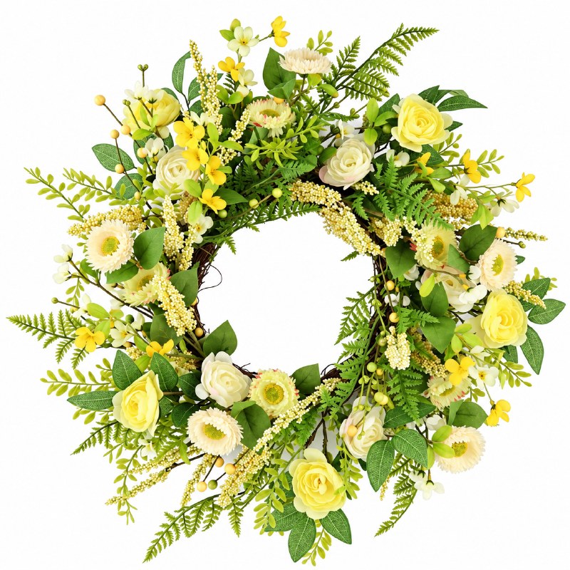 Faux Lemon Wreath 24"