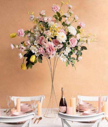 Metal Table Stand 80cm Gold