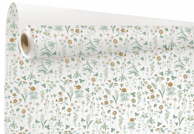 Picture of Kraft Paper White/ Sage 79cm x 40m