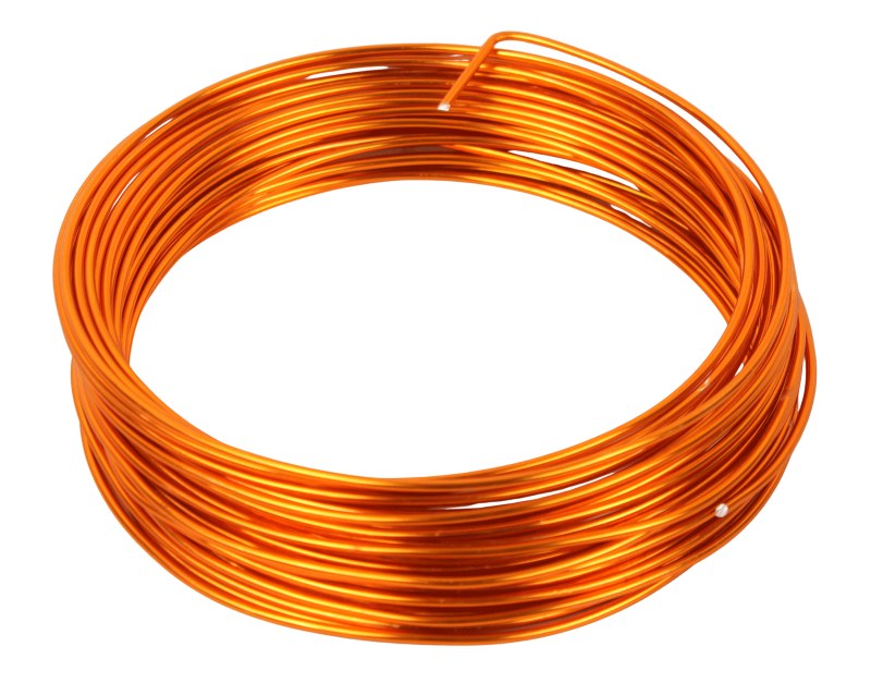 Floirst Aluminium Wire Orange 2mm x 100g | Decorative Floristry Wire