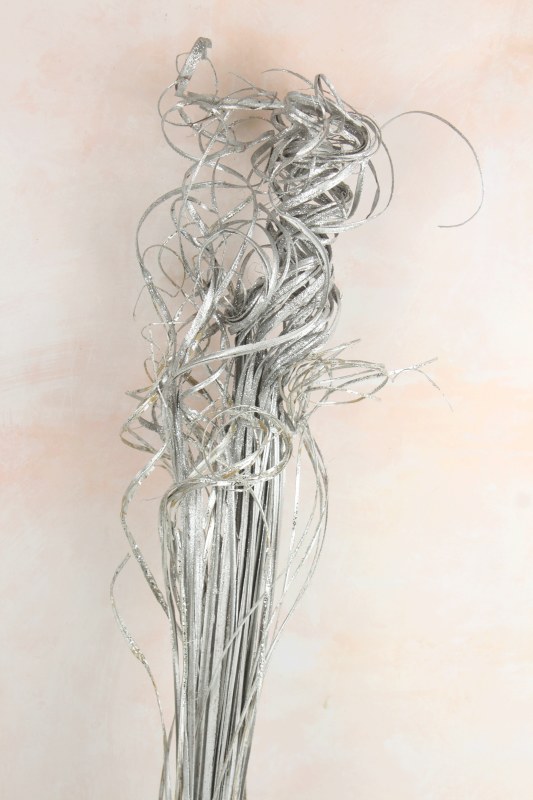Picture of Curly Ting Ting Silver Glitter x 50 Stems